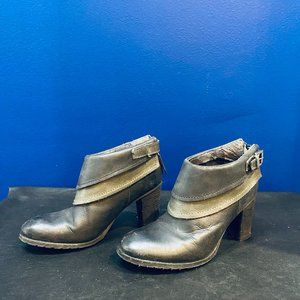 Leather Ankle Boots - Size 6